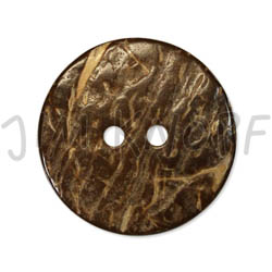 Jim Knopf Coco wood button with interesting texture several sizes Braun