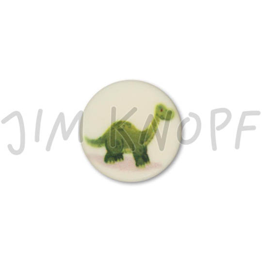Jim Knopf Cute plastic button with dino 16mm Dino