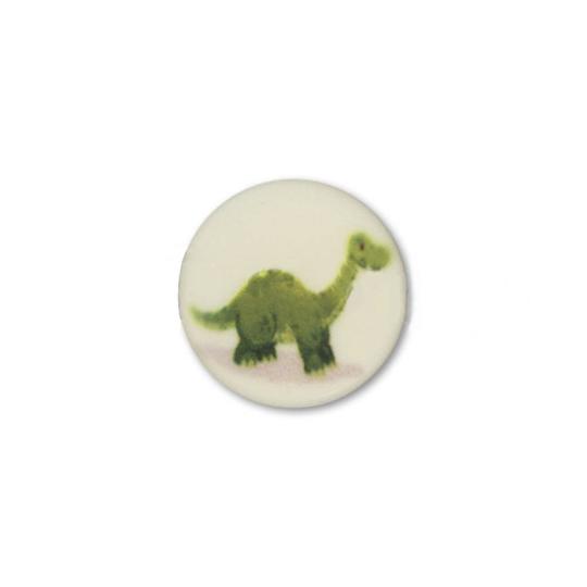 Jim Knopf Cute plastic button with dino 16mm Dino