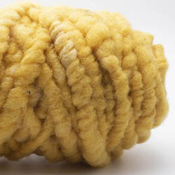 Kremke Soul Wool RUGby Teppichwolle gefärbt Zitronengelb