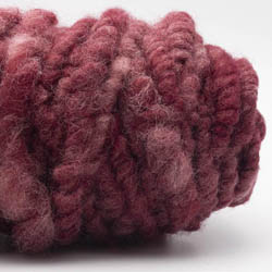 Kremke Soul Wool RUGby Teppichwolle gefärbt Braun-Rot meliert