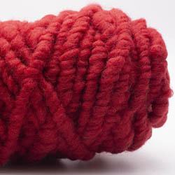 Kremke Soul Wool RUGby Teppichwolle gefärbt Kirschrot