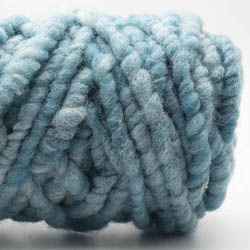 Kremke Soul Wool RUGby Teppichwolle gefärbt Aqua meliert