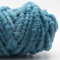 Kremke Soul Wool RUGby Teppichwolle gefärbt Dunkeltürkis
