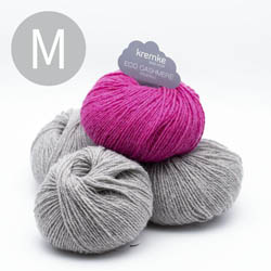 Kremke Soul Wool Knitting set pullover StepUp Grau Pink