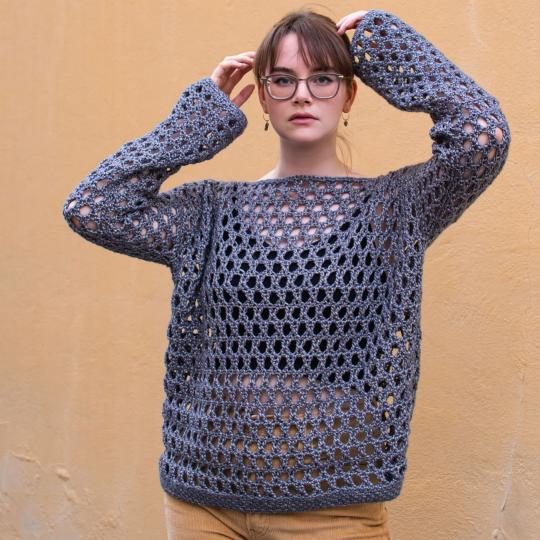 Kremke Soul Wool Set Häkelpullover Breeze Natur