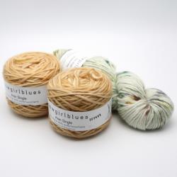 Cowgirl Blues Aran Single Garnpaket 300G Caramel & Walk in the Woods