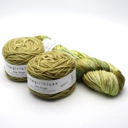Cowgirl Blues Aran Single Garnpaket 300G Olive & Heather