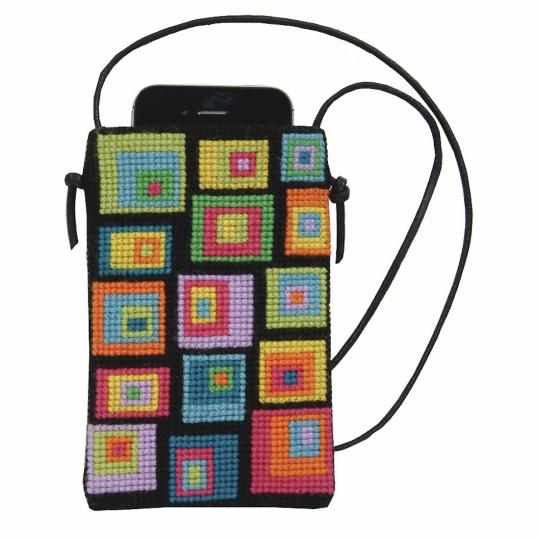 Fru Zippe Handytasche Kopfsteinpflaster 71-0238 colourful_cobblestone