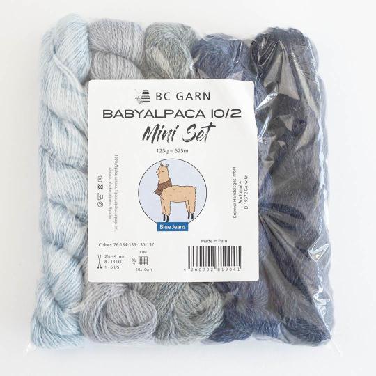 BC Garn Babyalpaca 10/2 SET 125g Shades of Grey