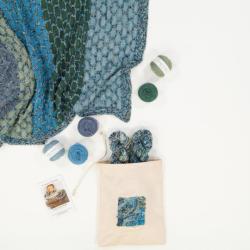 Cowgirl Blues Kit Beehive Blanket hand dyed