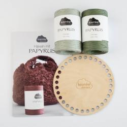 Kremke Soul Wool Häkelset Papyrus Korb Pia