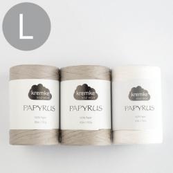 Kremke Soul Wool Häkelset Papyrus Korb Pia Reykjavik