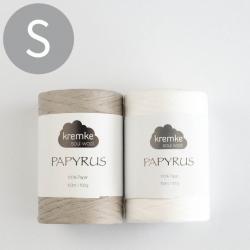 Kremke Soul Wool Häkelset Papyrus Korb Pia Reykjavik