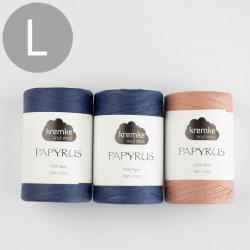 Kremke Soul Wool Häkelset Papyrus Korb Pia Oslo