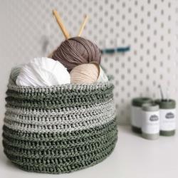 Kremke Soul Wool Häkelset Papyrus Korb Pia