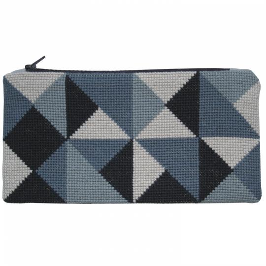 Fru Zippe Stifttasche Pythagoras BLAU 71-0330 Pythagoras Blau
