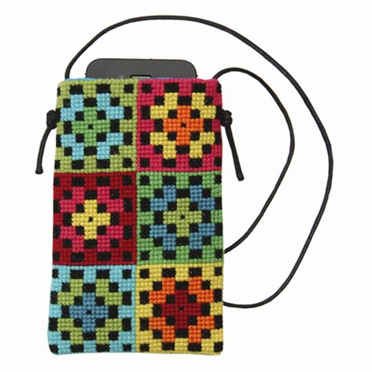 Fru Zippe Handytasche Grannies 71-0250 granny squares
