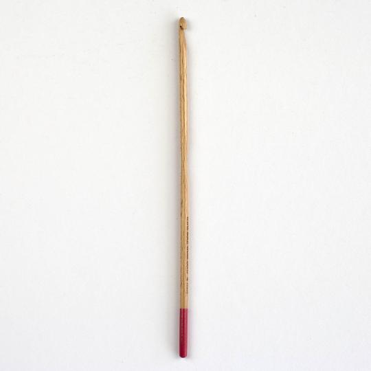 div. Zubehörhändler Crochet Hook made from birch wood 4 mm