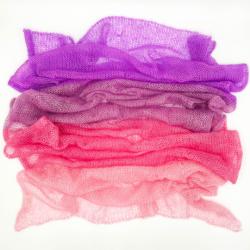 Cowgirl Blues Kit Cobweb Kidsilk Shawl handgefärbt pinks24