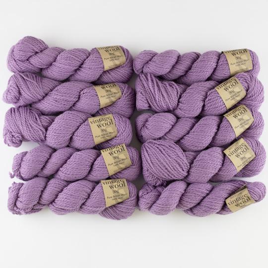 Erika Knight Vintage Wool 500g set with pattern Wisteria