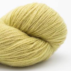 Nomadnoos Dry Desert Camel 2-ply light fingering håndspundet grass in the sun (light green)