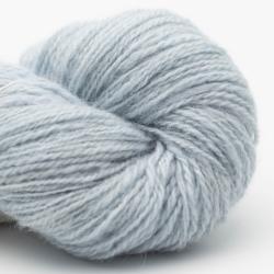 Nomadnoos Smooth Sartuul Sheep Wool 2-ply LIGHT FINGERING handgesponnen butterfly me to the moon (light blue)