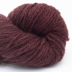 Nomadnoos Smooth Sartuul Sheep Wool 2-ply light fingering filé à la main rusty sheep (red)