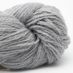 Nomadnoos Smooth Sartuul Sheep Wool 2-ply light fingering handspun tinsel tinsel (light grey)