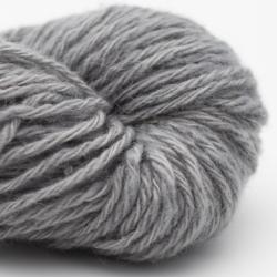 Nomadnoos Smooth Sartuul Sheep Wool 4-ply aran handspun tinsel tinsel (light grey)