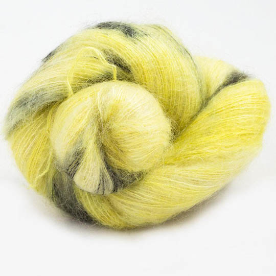 Cowgirl Blues KidSilk Farbverlauf Auslauffarben handgefärbt Limoncello