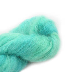 Cowgirl Blues Fluffy Mohair Solids discontinued colours 15-Emerald