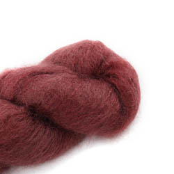 Cowgirl Blues Fluffy Mohair Solids discontinued colours 26-Marsala