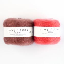 Cowgirl Blues KidSilk solids Auslauffarben handgefärbt