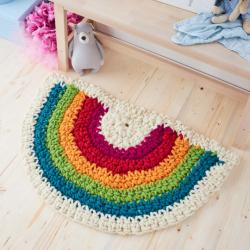 Kremke Soul Wool Strickset RUGby Regenbogen Teppich