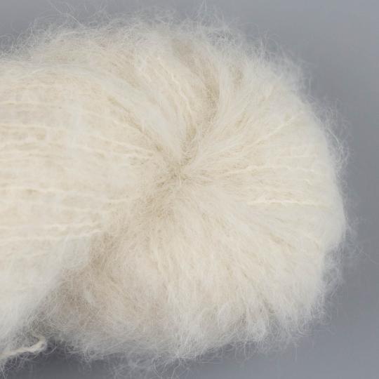 Kremke Soul Wool TIYARIK Suri Alpaka, Wolle ungefärbt Natur