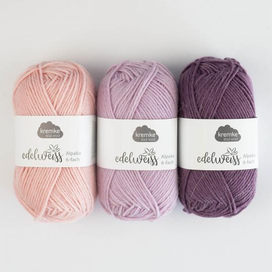 Kremke Soul Wool Edelweiss Alpaka 6fach 50g Naturweiß