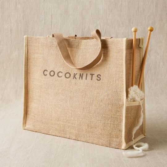 CocoKnits Taske til Sweater plejer produkterne Jute Bag