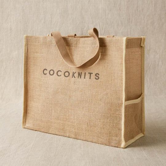 CocoKnits Taske til Sweater plejer produkterne Jute Bag