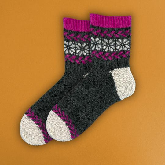 Kremke Soul Wool Anleitung Primavera Socks deutsch