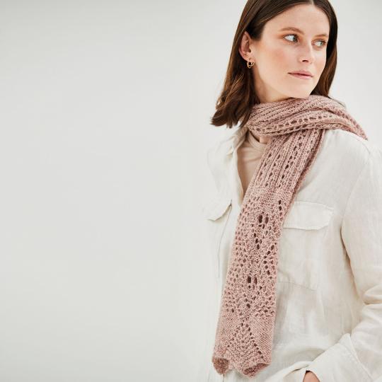 Erika Knight Opskrift Betty Scarf dänisch