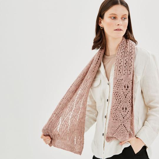 Erika Knight Opskrift Betty Scarf dänisch