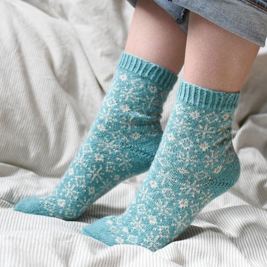 Kremke Anleitung Flockentanz Socken deutsch