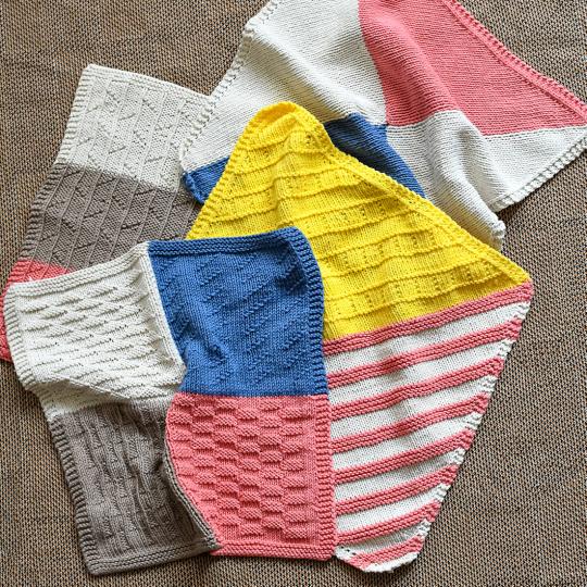 BC Garn Anleitung Spültücher Set Colourblock deutsch