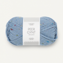 Sandnes Garn Peer Gynt bla hortensia tutti frutti tweed