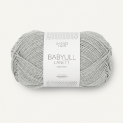 Sandnes Garn Babyull Lanett light grey mottled