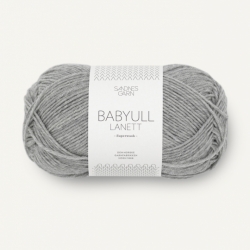 Sandnes Garn Babyull Lanett light grey mottled