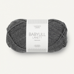 Sandnes Garn Babyull Lanett dark grey mottled