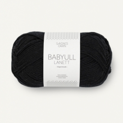 Sandnes Garn Babyull Lanett black