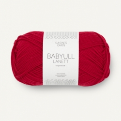 Sandnes Garn Babyull Lanett red